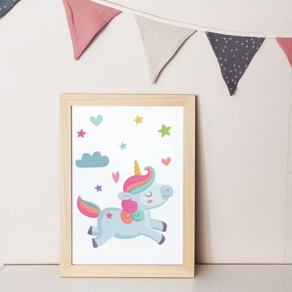 Quadre decoratiu. Unicorn. Decoració habitacions de nena