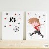 Quadres infantils. Nen jugador de futbol de l’Athletic. Decoració infantil
