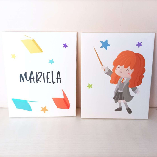2 tableaux pour enfants - L'ami d'Harry - Déco enfant personnalisable