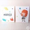 2 tableaux pour enfants - L'ami d'Harry - Déco enfant personnalisable