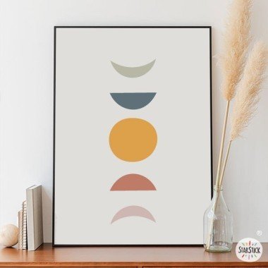 Design painting - Lunar phases - Home decoration