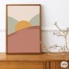 Peinture décorative - Le coucher du soleil - Décoration maison