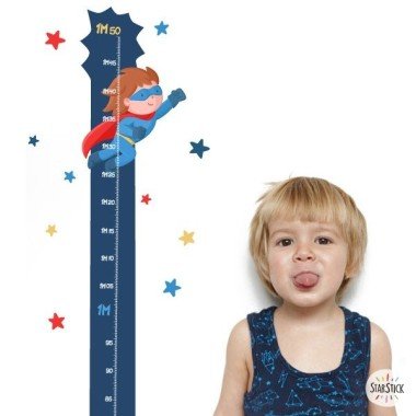 Vinils infantils mesuradors -  Superheroi StarStick