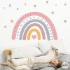 Kids sticker Rainbow with heart - Decorative stickers for girls and boys