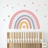 Children's vinyl Rainbow with heart - Decorative vinyl for girls