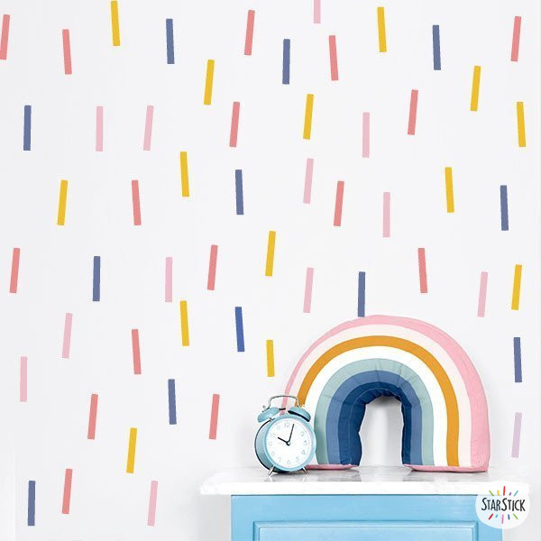 Rain of colors - Decorative wall stickers