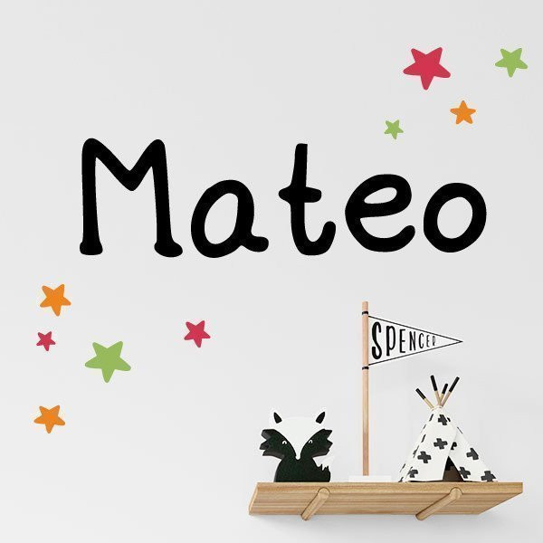 Stickers pour enfants - Nom School - Décoration personnalisée pour enfants
