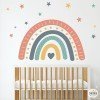 Children's vinyl Rainbow with heart - Decorative vinyl for girls