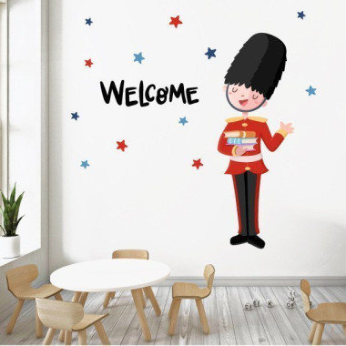 Decorative stickers for English classrooms - English Royal Guard