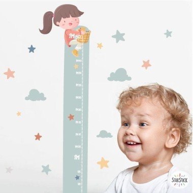 Vinils infantils mesuradors - Nena a la lluna
