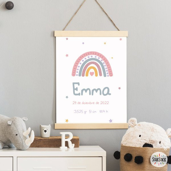 Baby birth painting - Pink Rainbow Model