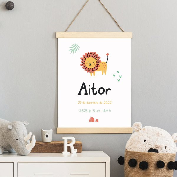 Quadres nadó naixement - Model Lleó