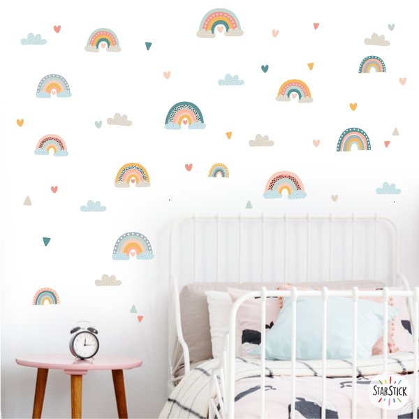 Vinilos infantiles Arcoíris de colores  - Vinilos decoración infantil StarStick