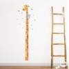 Sticker toise - Girafe avec koala - Décoration pour enfants
