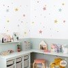 Stickers décoratifs avec étoiles - 85 Etoiles 3 Couleurs au choix - Décoration murale chambre enfant