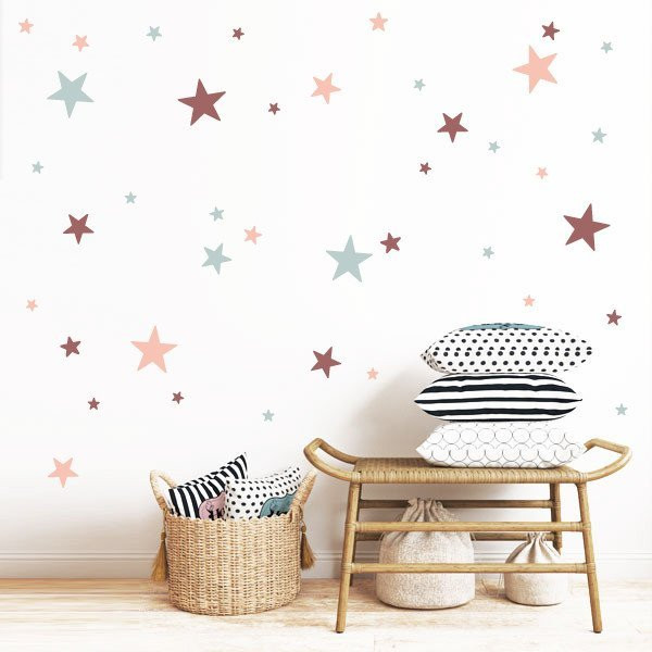 Wall decals with stars - 85 Stars 3 Colors to choose