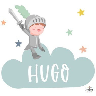 Personalize children's spaces - knight - Children's vinyl with name