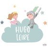Customize children's spaces - Knight and princess - Name stickers