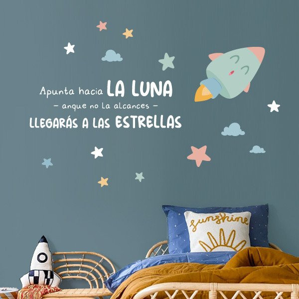 Tu atteindras les étoiles - Vinyles pour enfants - Phrases décoratives