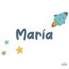 Arribaràs a les estrelles - Decoració infantil personalitzada amb nom