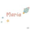 Llegarás a las estrellas - Decoración infantil personalizada con el nombre