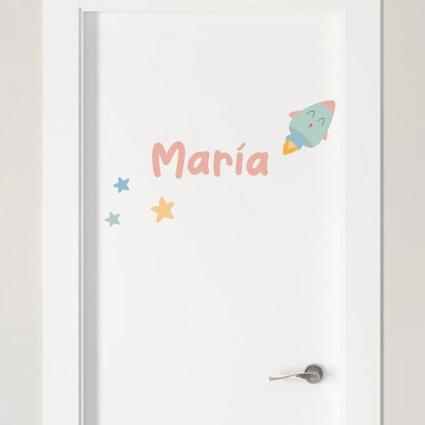 Llegarás a las estrellas - Decoración infantil personalizada con el nombre