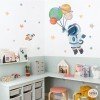 Children's wall stickers - Astronaut with planets - Children's room decoration