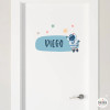 Décoration enfant personnalisée - Astronaute avec planètes - Stickers prénoms