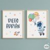 Custom children’s pictures - Astronaut with planets