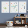 Tableaux et affiches pour enfants - La baleine règne sous la mer