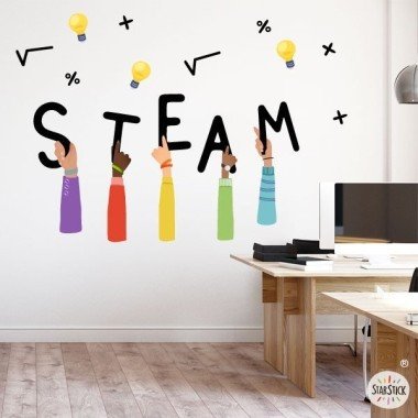 STEAM -  Stickers to decorate schools and institutes