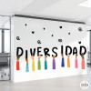Choisissez la langue! Diversité - Stickers décoratifs pour écoles et instituts
