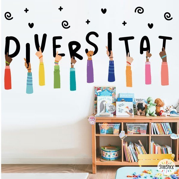 Tria idioma! Diversitat - Vinils decoratius per a escoles i instituts