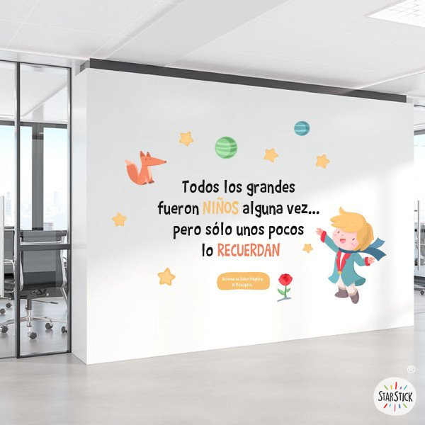 Choose language! All grown-ups were once children - Wall decals