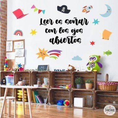 Reading is dreaming - Wall stickers