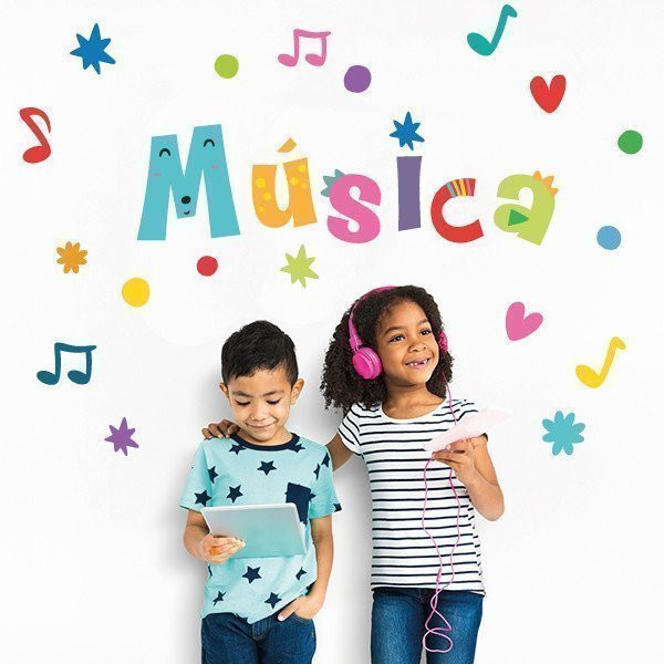 Decoració escoles - Música - Vinils colecció Happy