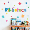 Ideas decorativas para Biblioteca - Vinilos educativos - Colección Happy para bibliotecas