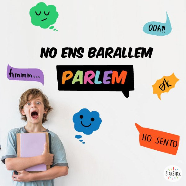 Vinilos educativos para decorar escuelas - Para qué pelear si podemos hablar