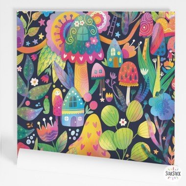 Multi-surface Adhesive Paper - A world of fairies - Black