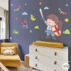 Vinils per a nenes - Cavallera medieval - Decoració infantil