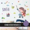 Wall stickers for girls - Medieval knight - Children's decoration