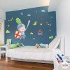 Children's wall stickers - Medieval knight - Boy's room decoration