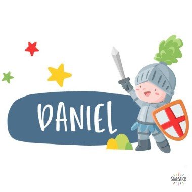 Custom Kids Stickers - Medieval knight