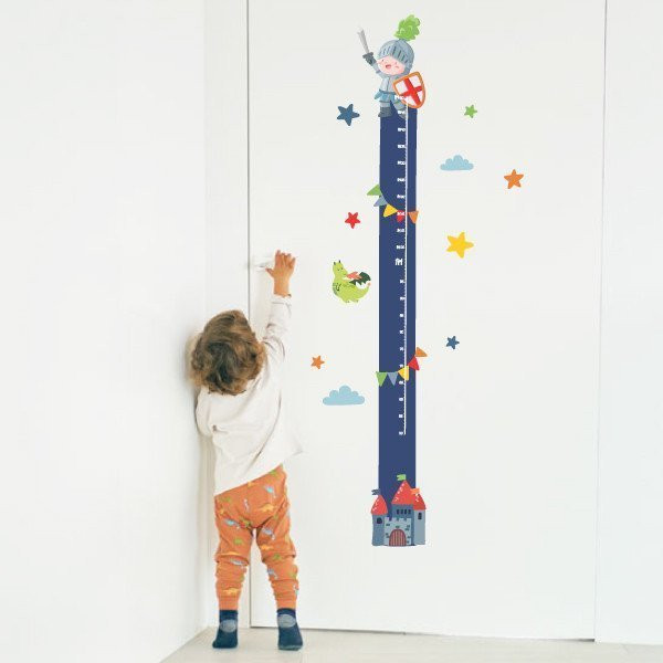 Wall sticker for kids meter - Chevalier médiéval