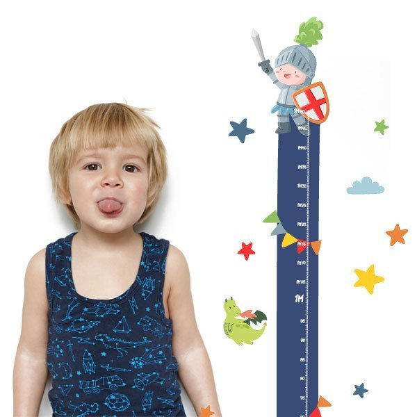 Wall sticker for kids meter - Chevalier médiéval