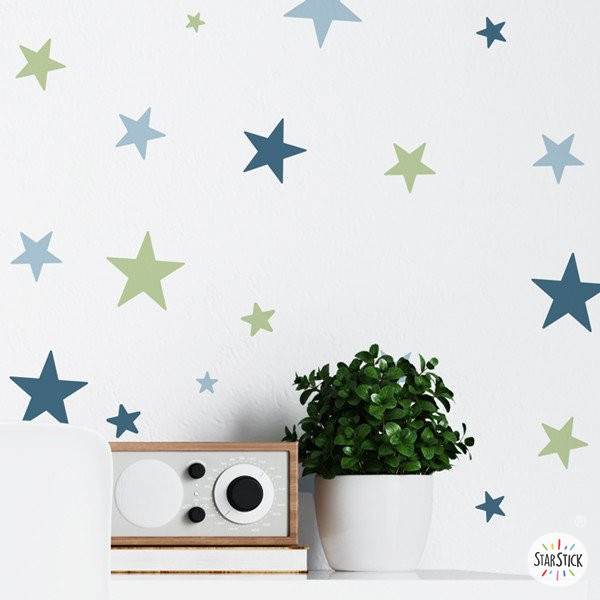¡Elige colores! Papel de pared  Estrellas personalizable - Estrellas