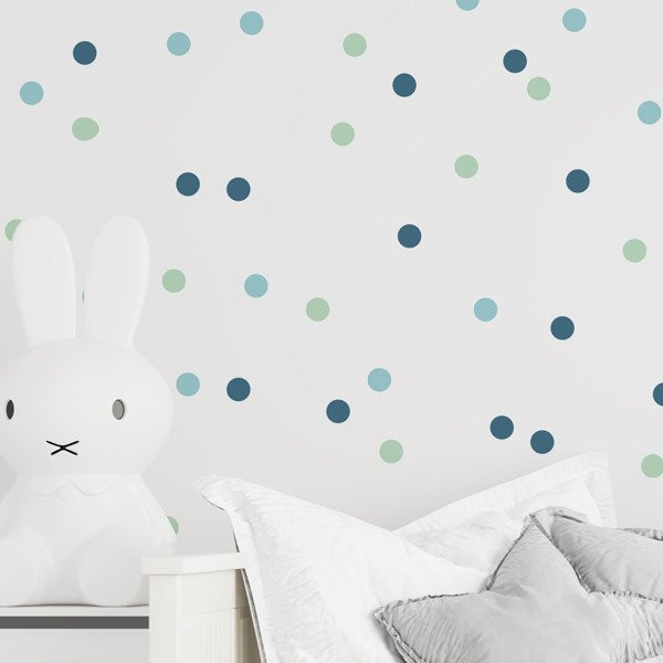 Papel pintado infantil autoadhesivo personalizable con diseño de confeti de colores, fácil de instalar y decorativo.