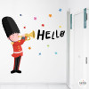 Trompetista. Guardia Real Inglesa. Vinilos para decorar aulas y academias de idiomas