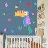 Stickers pour garçons et filles - Carnival Toucan - Vinyles décoratifs pour les espaces enfants