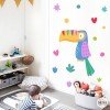 Stickers pour garçons et filles - Carnival Toucan - Vinyles décoratifs pour les espaces enfants